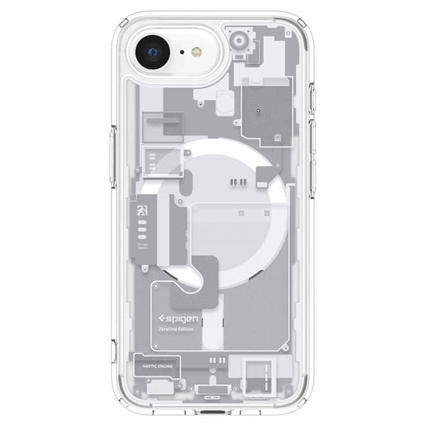 Spigen iPhone 16e Mobilskal Magsafe Ultra Hybrid - Zero One Vit