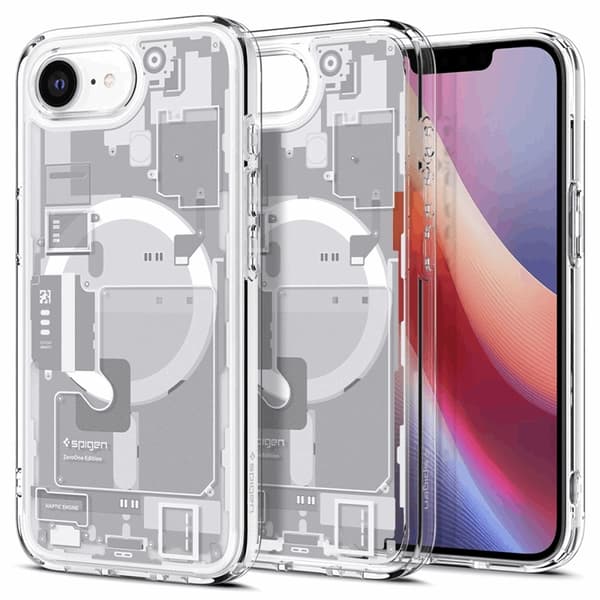 Spigen iPhone 16e Mobilskal Magsafe Ultra Hybrid - Zero One Vit