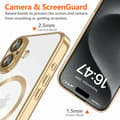 Miniatyrbild 4 av 5: Tech-Protect iPhone 16e Mobilskal Magsafe Magflex - Shiny Guld