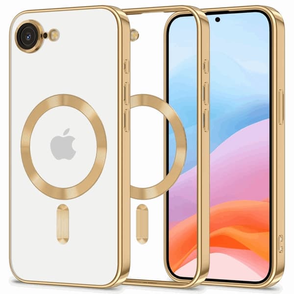 Tech-Protect iPhone 16e Mobilskal Magsafe Magflex - Shiny Guld