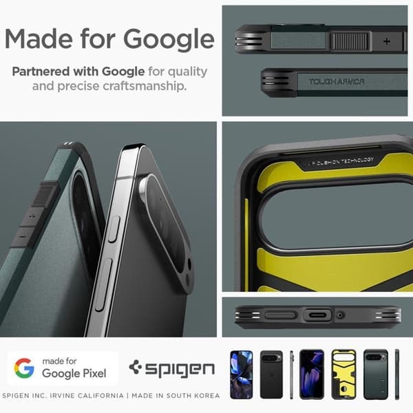 Spigen Google Pixel 9 Pro XL Mobilskal Tough Armor - Abyss Grön