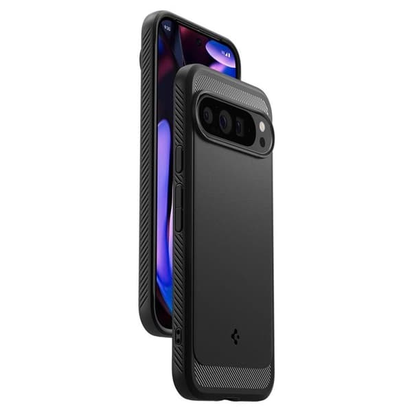 Spigen Google Pixel 9 Pro XL Mobilskal Rugged Aromor - Matte Svart