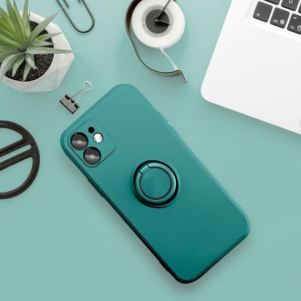 Xiaomi Redmi Note 12 5G Mobilskal Ringhållare Silikon - Grön