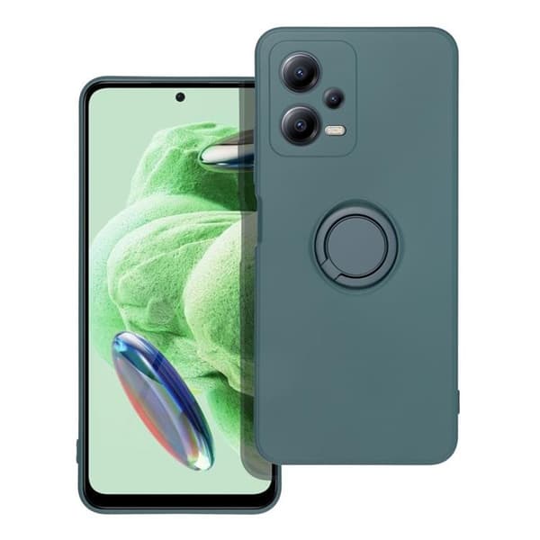 Xiaomi Redmi Note 12 5G Mobilskal Ringhållare Silikon - Grön