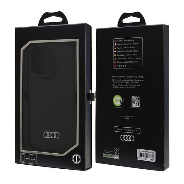 Audi iPhone 16 Pro Mobilskal Silikon - Svart