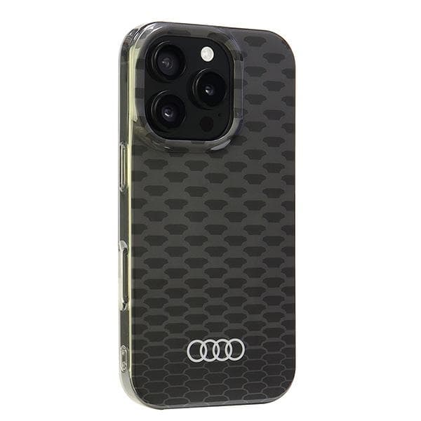 Audi iPhone 16 Pro Mobilskal MagSafe IML Stitching - Svart