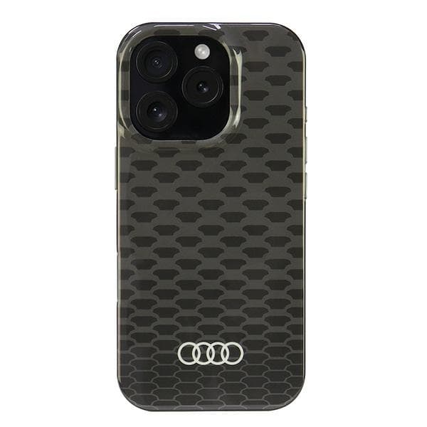 Audi iPhone 16 Pro Mobilskal MagSafe IML Stitching - Svart