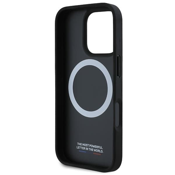BMW iPhone 16 Pro Mobilskal MagSafe Carbon Tricolor - Svart