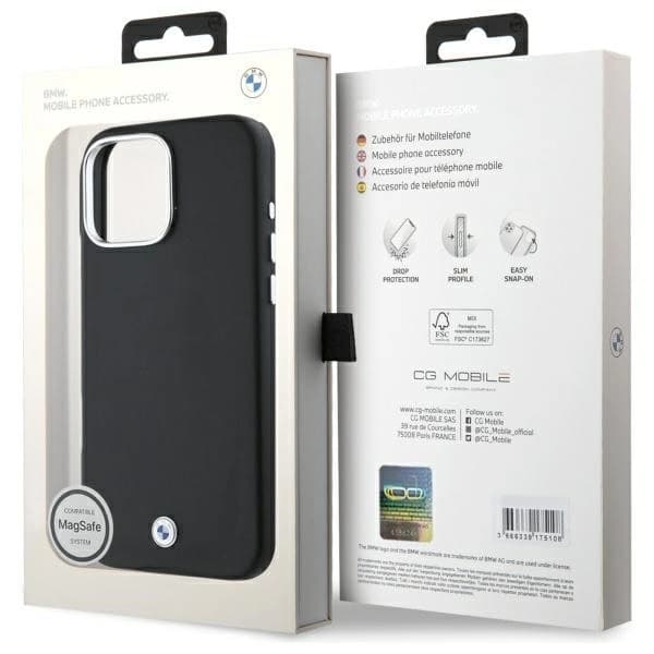 BMW iPhone 16 Pro Mobilskal MagSafe Sign Full Wrapped Metal