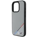 Miniatyrbild 5 av 8: BMW iPhone 16 Pro Mobilskal MagSafe Perforated Tricolor - Grå