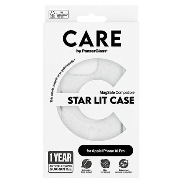 CARE By PanzerGlass iPhone 16 Pro Mobilskal MagSafe Star Lit