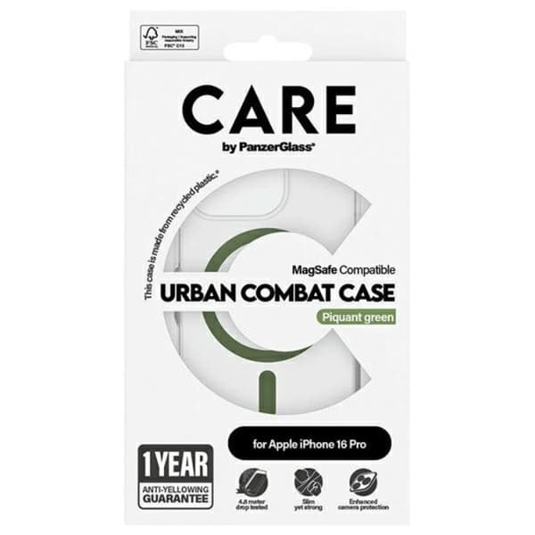 CARE By PanzerGlass iPhone 16 Pro Mobilskal MagSafe - Grön
