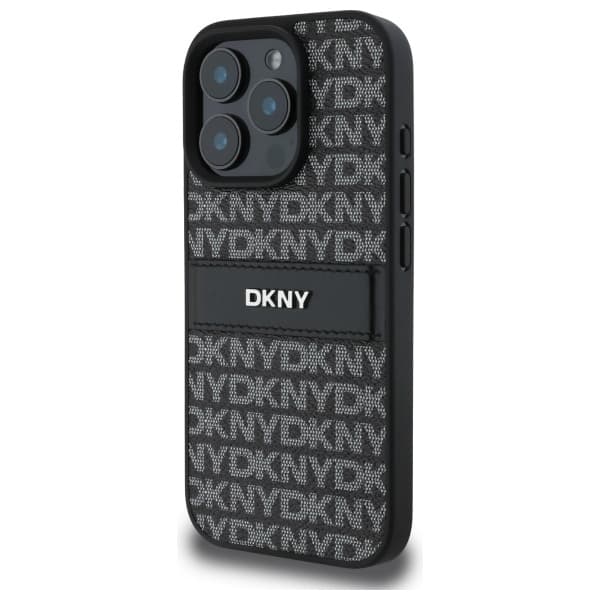 DKNY iPhone 16 Pro Mobilskal Texture Tonal Stripe - Svart