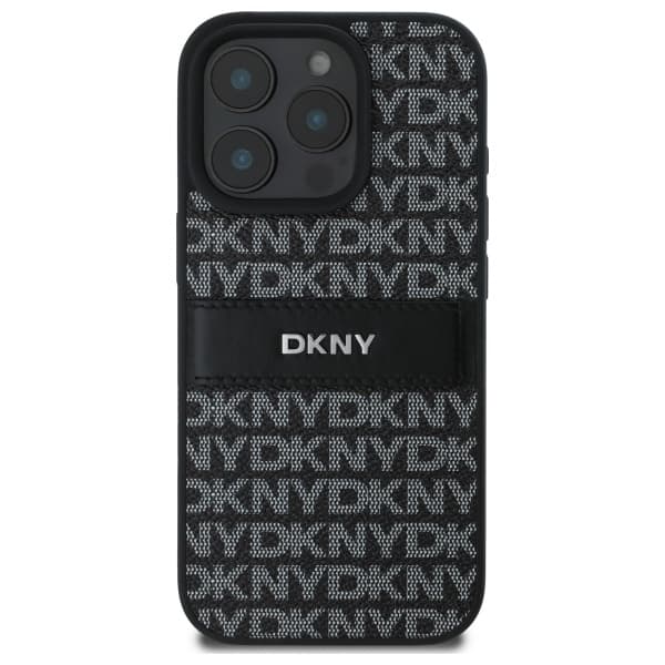 DKNY iPhone 16 Pro Mobilskal Texture Tonal Stripe - Svart