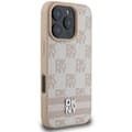Miniatyrbild 4 av 8: DKNY iPhone 16 Pro Mobilskal Checkered Pattern Printed Stripes - Rosa