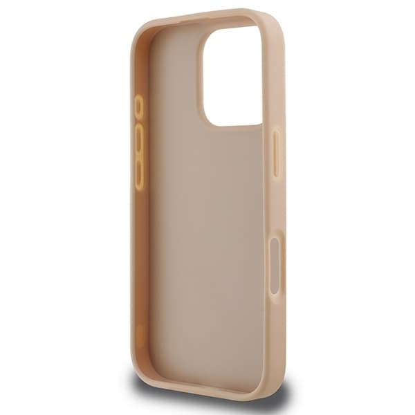 DKNY iPhone 16 Pro Mobilskal Checkered Pattern Printed Stripes - Rosa