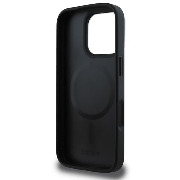 DKNY iPhone 16 Pro Mobilskal MagSafe Checkered Pattern - Svart