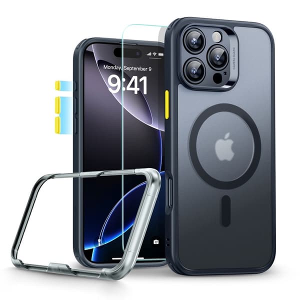 ESR iPhone 16 Pro Mobilskal Magsafe Classic Pro Set Halolock - Svart