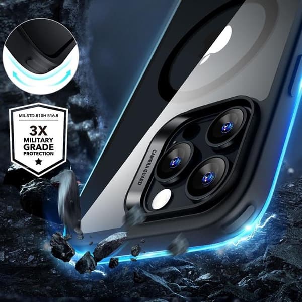 ESR iPhone 16 Pro Mobilskal Magsafe Halolock Och Härdat Glas