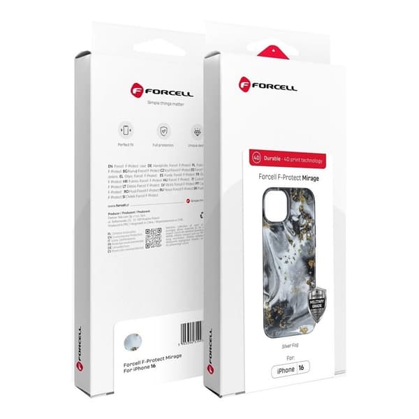Forcell iPhone 16 Pro Mobilskal MagSafe Mirage - Silver Fog