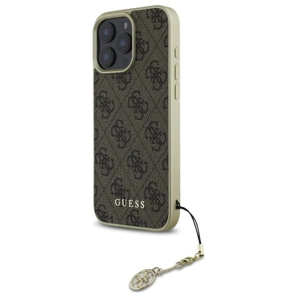 Guess iPhone 16 Pro Mobilskal 4G Charms Collection - Brun