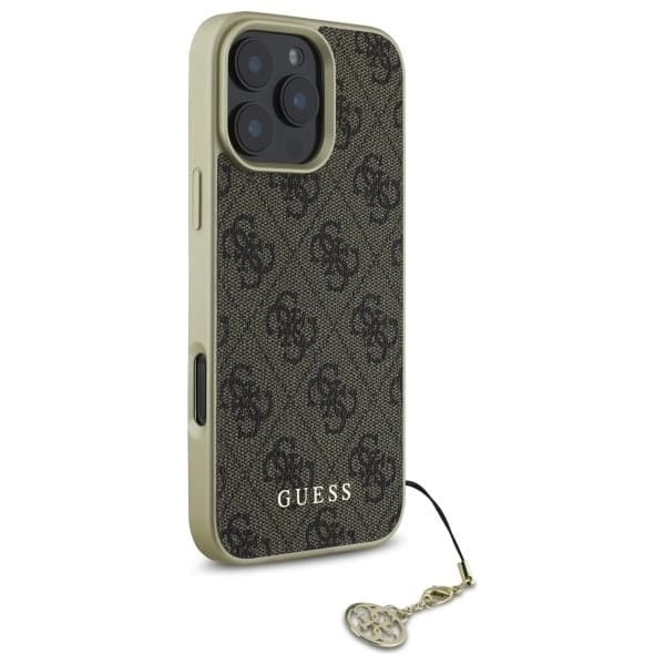 Guess iPhone 16 Pro Mobilskal 4G Charms Collection - Brun