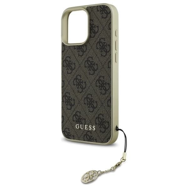 Guess iPhone 16 Pro Mobilskal 4G Charms Collection - Brun