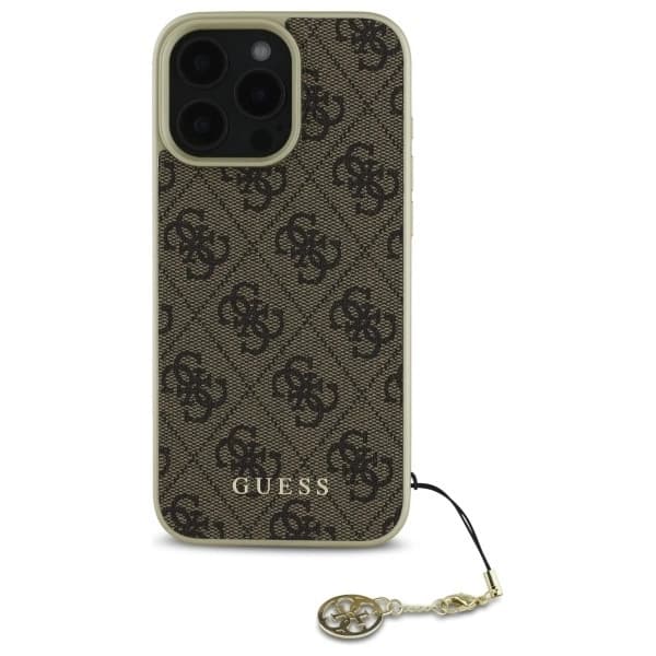 Guess iPhone 16 Pro Mobilskal 4G Charms Collection - Brun