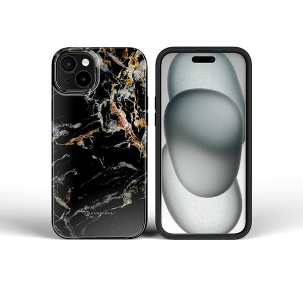 Forcell iPhone 16 Pro Mobilskal MagSafe Mirage - Svart Marble