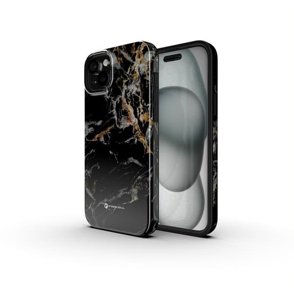 Forcell iPhone 16 Pro Mobilskal MagSafe Mirage - Svart Marble