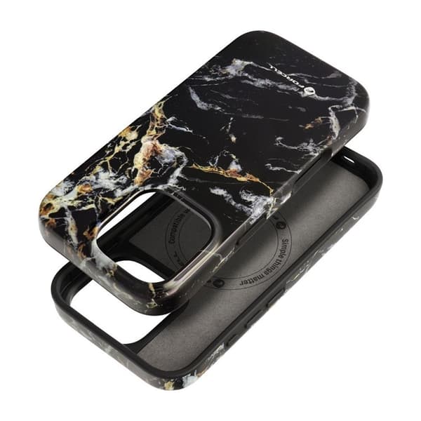 Forcell iPhone 16 Pro Mobilskal MagSafe Mirage - Svart Marble