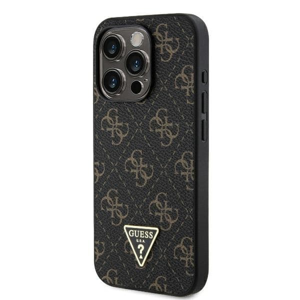 Guess iPhone 16 Pro Mobilskal 4G Triangle - Svart