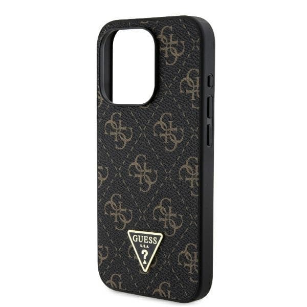 Guess iPhone 16 Pro Mobilskal 4G Triangle - Svart
