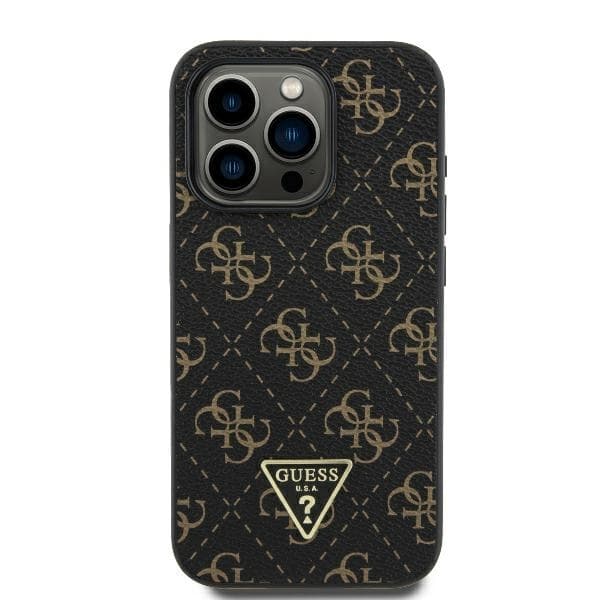 Guess iPhone 16 Pro Mobilskal 4G Triangle - Svart