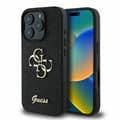 Miniatyrbild 1 av 5: Guess iPhone 16 Pro Mobilskal Fixed Glitter Big 4G - Svart