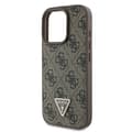 Miniatyrbild 6 av 8: Guess iPhone 16 Pro Mobilskal 4G Triangle Strass - Brun