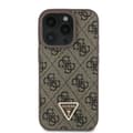 Miniatyrbild 2 av 8: Guess iPhone 16 Pro Mobilskal 4G Triangle Strass - Brun