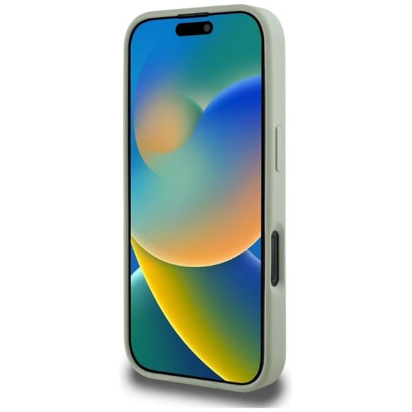 Guess iPhone 16 Pro Mobilskal Grained Big 4G Small Classic Logo - Grön