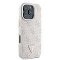 Miniatyrbild 4 av 8: Guess iPhone 16 Pro Mobilskal 4G Triangle Strass - Rosa