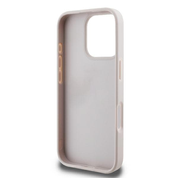 Guess iPhone 16 Pro Mobilskal 4G Triangle Strass - Rosa