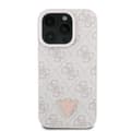 Miniatyrbild 2 av 8: Guess iPhone 16 Pro Mobilskal 4G Triangle Strass - Rosa