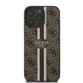 Miniatyrbild 2 av 8: Guess iPhone 16 Pro Mobilskal MagSafe 4G Printed Stripes - Brun