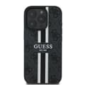 Miniatyrbild 4 av 10: Guess iPhone 16 Pro Mobilskal MagSafe 4G Printed Stripes - Svart