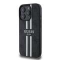 Miniatyrbild 1 av 10: Guess iPhone 16 Pro Mobilskal MagSafe 4G Printed Stripes - Svart