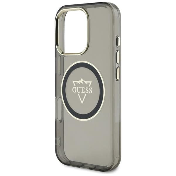 Guess iPhone 16 Pro Mobilskal MagSafe IML Mountain Logo - Svart