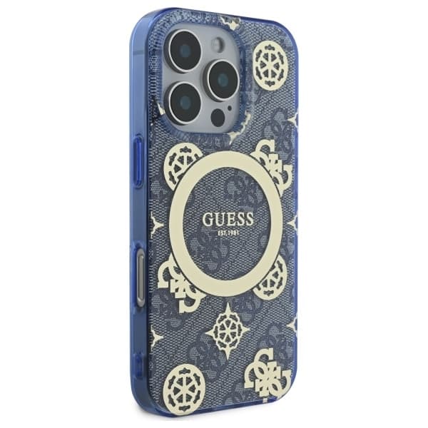 Guess iPhone 16 Pro Mobilskal MagSafe IML Peony On 4G