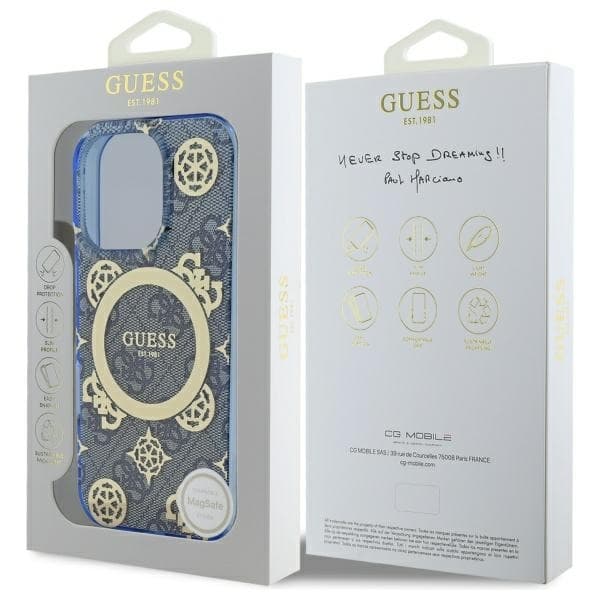 Guess iPhone 16 Pro Mobilskal MagSafe IML Peony On 4G