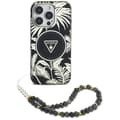 Miniatyrbild 2 av 5: Guess iPhone 16 Pro Mobilskal Magsafe Palm Trees Med Pearl Strap