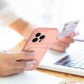 Miniatyrbild 3 av 6: iPhone 16 Pro Mobilskal Korthållare - Rosa