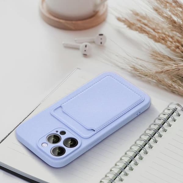 iPhone 16 Pro Mobilskal Korthållare - Violett